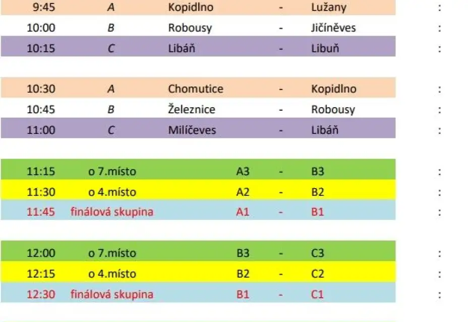 Turnaj SP v Lázních Bělohrad