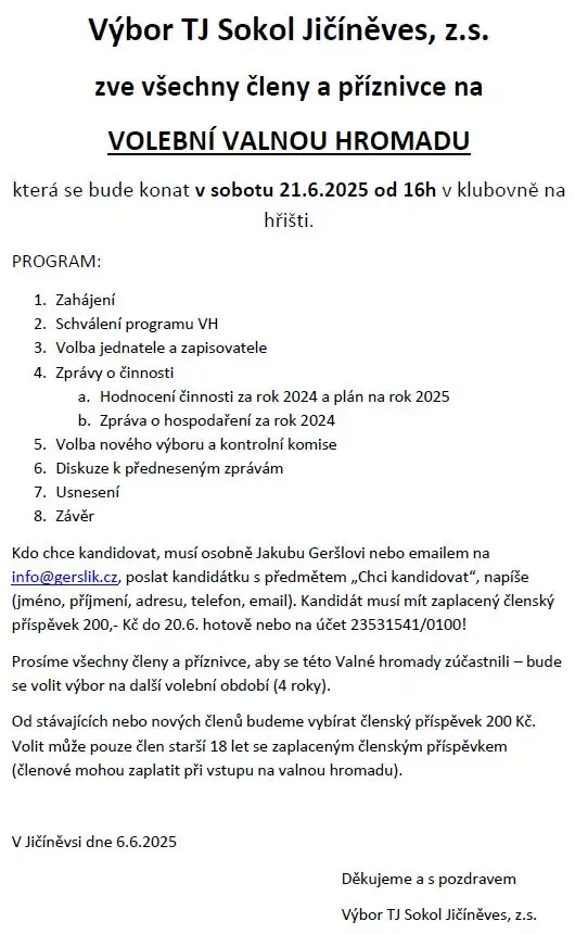 Volební valná hromada