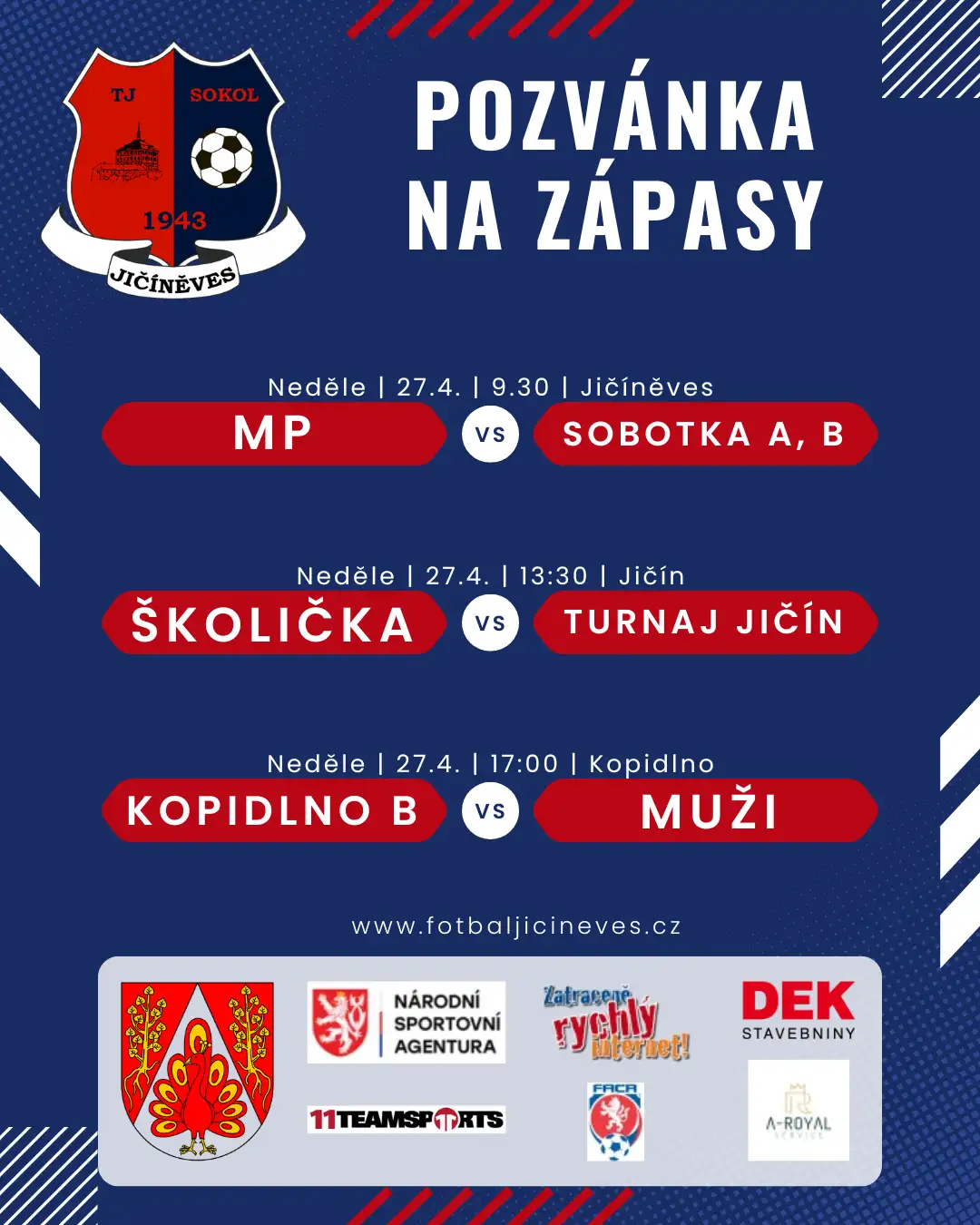Pozvánka na zápasy